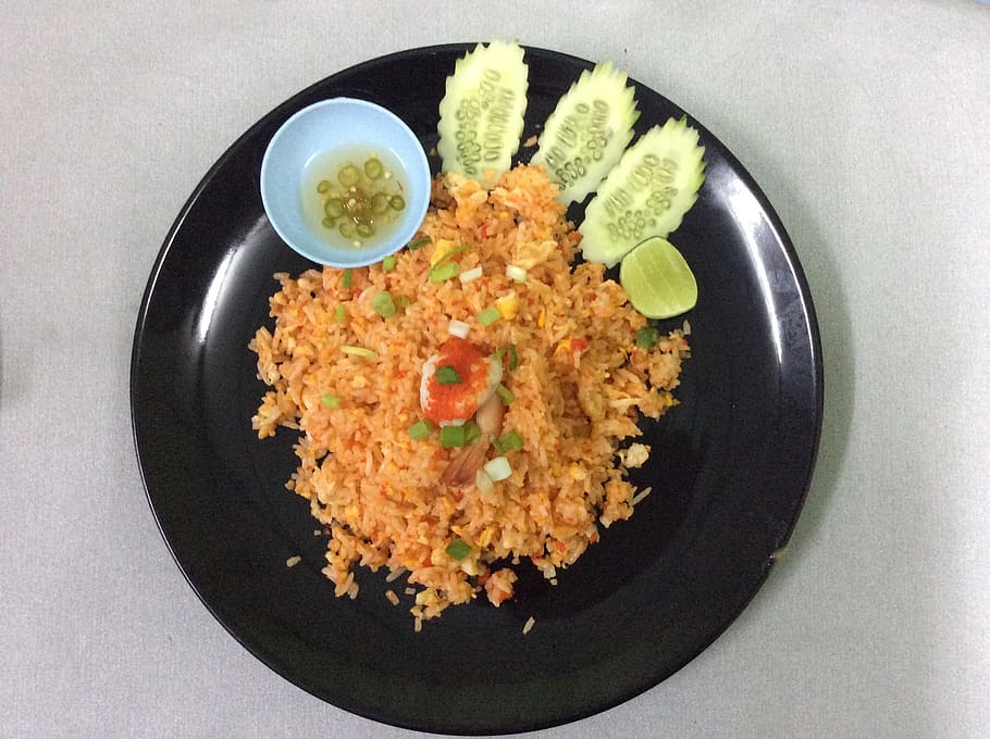 arroz, comida tailandesa, comer, picante, almuerzo, cena, tailandia, cocinar, pollo, curry