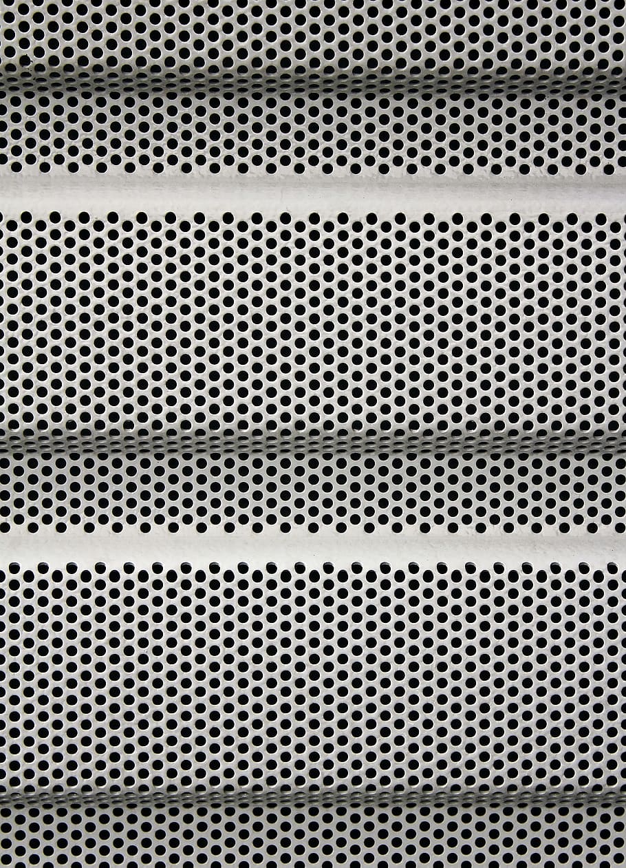 white steel frame, Perforated, Sheet, Holes, Pattern, perforated sheet, metal, background, texture, wall