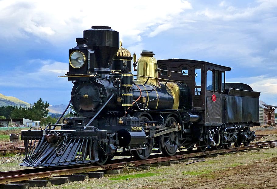 Washington, NZR, train, rails, daytime, rail transportation, train - vehicle, locomotive, railroad track, track