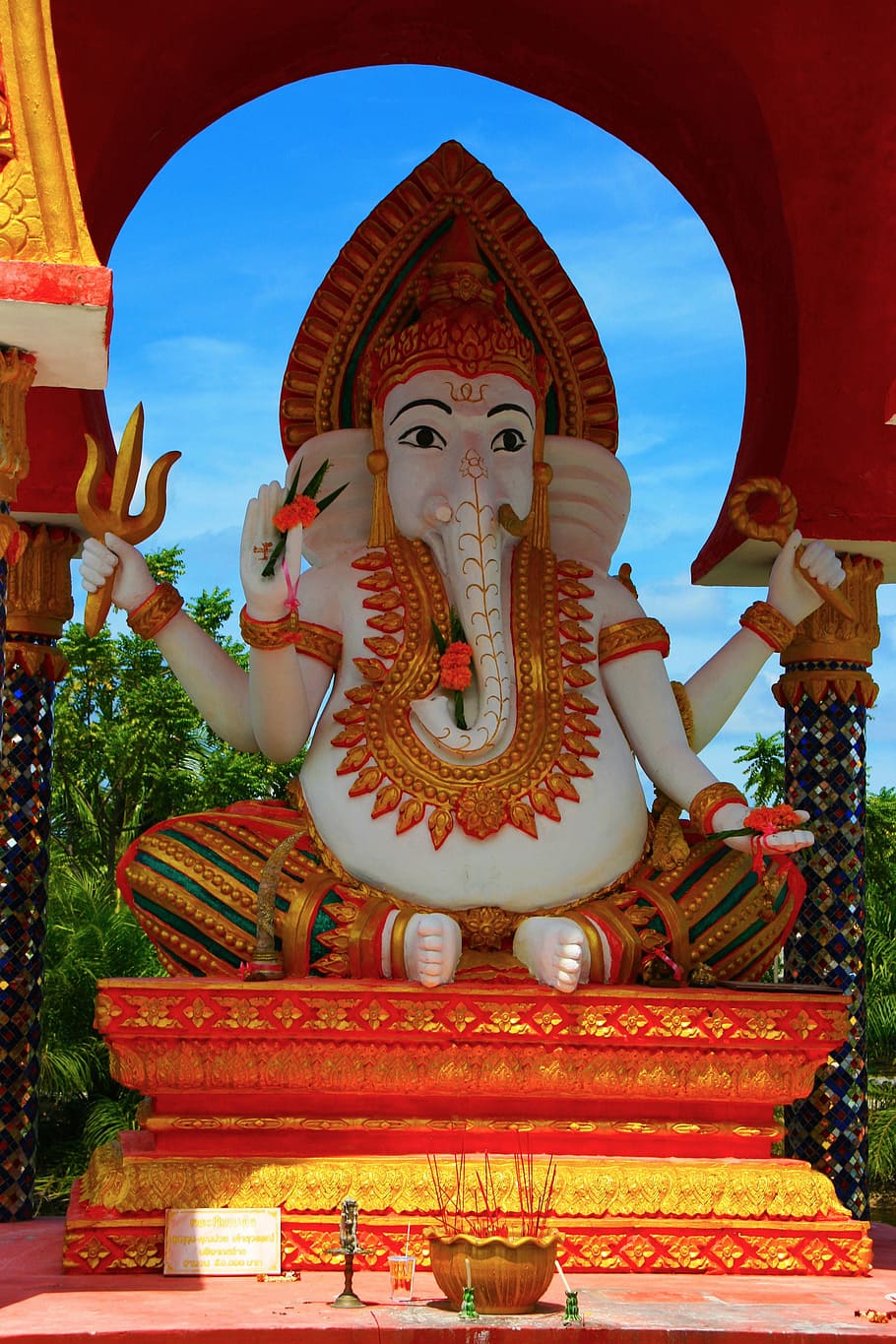 코끼리 동상, 코끼리 신, 가네쉬, 신, 코끼리, 힌두교, 문화, 종교, 인도, 종교적인