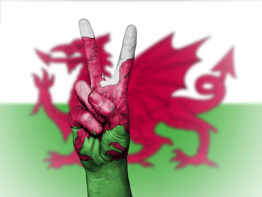 wales, uk, gb, britain, welsh, peace, hand, nation, background, banner