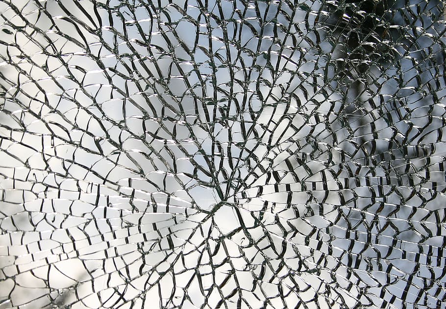 espelho rachado, fragmentado, vidro, quebrado, quebra de vidro, saltou, disco, danos, rachaduras, planos de fundo