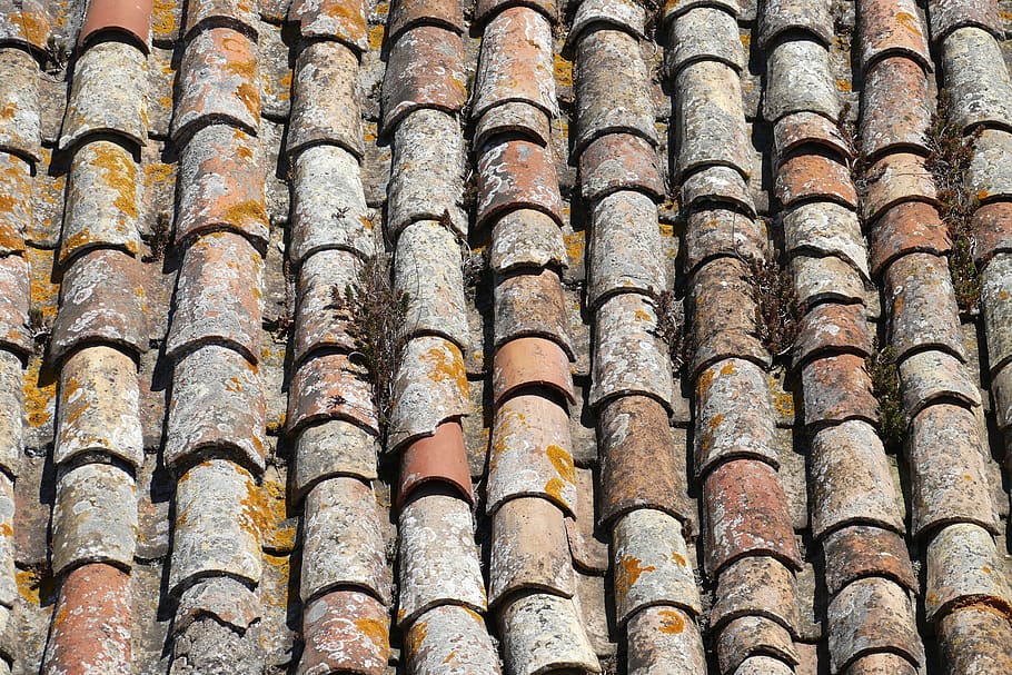 roof, brick, tile, house, housetop, roofing tiles, tile roof, old, historic center, tossa de mar