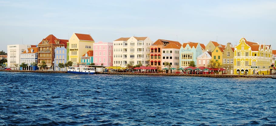 Willemstad, Punda, Sint, sint annabaai, curacao, pulau abc, warisan dunia, antillen belanda, laut, arsitektur