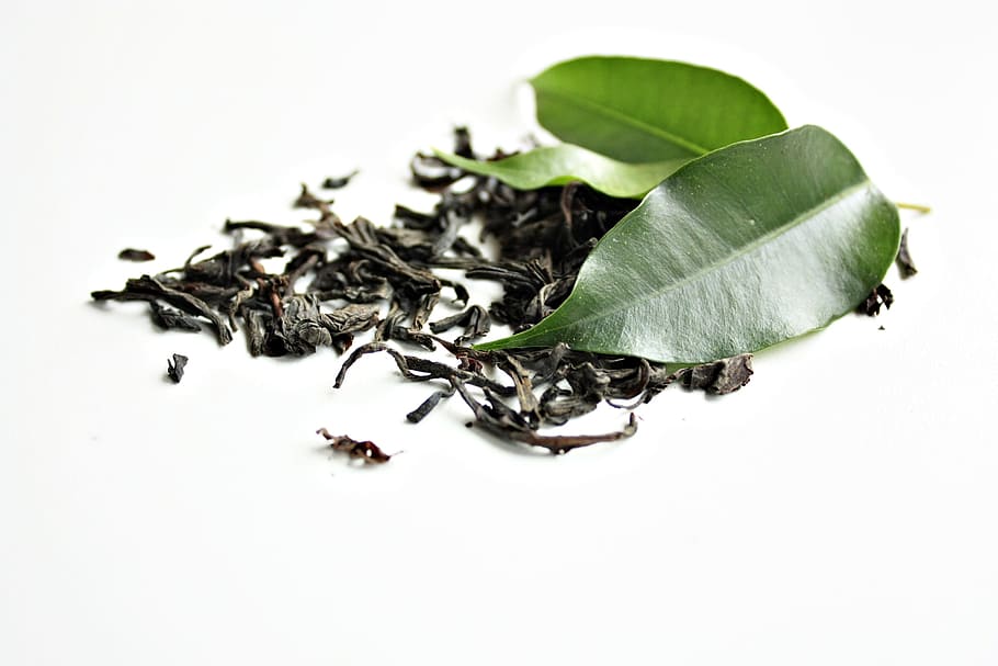 green, leaf, dryed herb, green leaf, herb, green tea, tea, healthy, close-up, nature