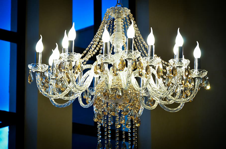 chandelier, light, environment, luminaire, decoration, lamp, illuminated, lighting equipment, glowing, indoors
