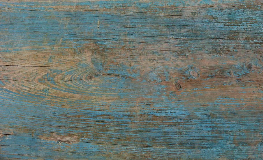 blue, brown, wooden, surface, background, texture, wood, peeling paint, backgrounds, wood - Material