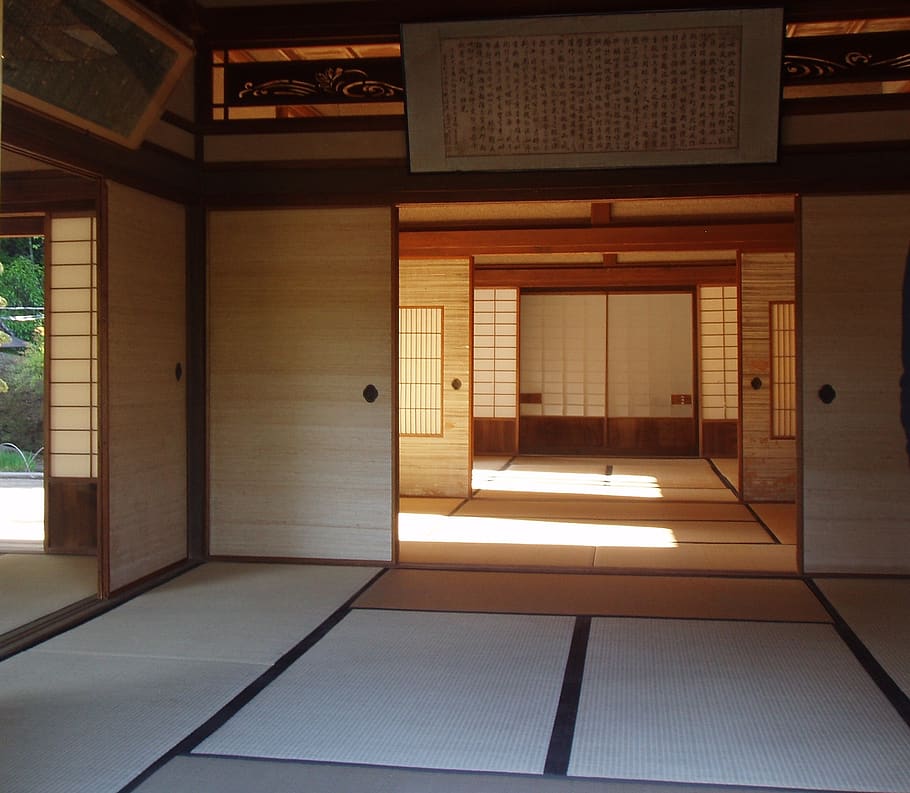 japanese, house, interior, architecture, indoors, built structure, empty, building, entrance, flooring