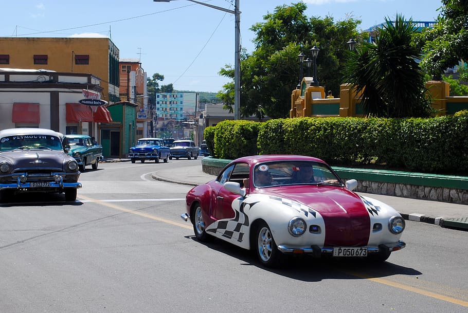 Antique, Vintage, Car, Automobile, vintage, car, historic, old-fashioned, taxi, cuba, parade