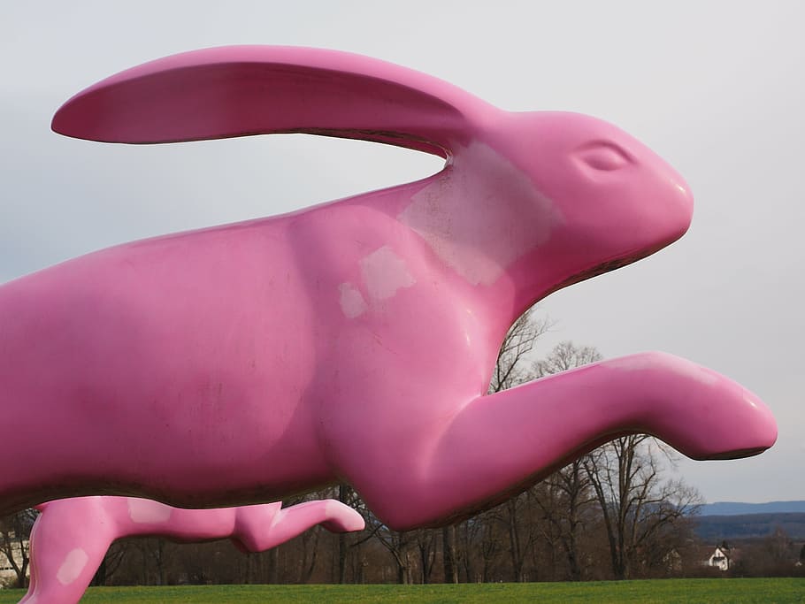 hare, jump, bunny jump, running away, bounce away, pink, artwork, seat and flitz rabbits, rosalie, madaris