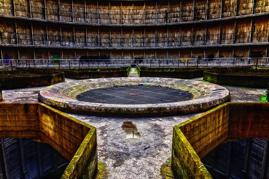 cooling tower, power plant, lost places, abandoned places, empty, past, pforphoto, coal fired power plant, industry, underground