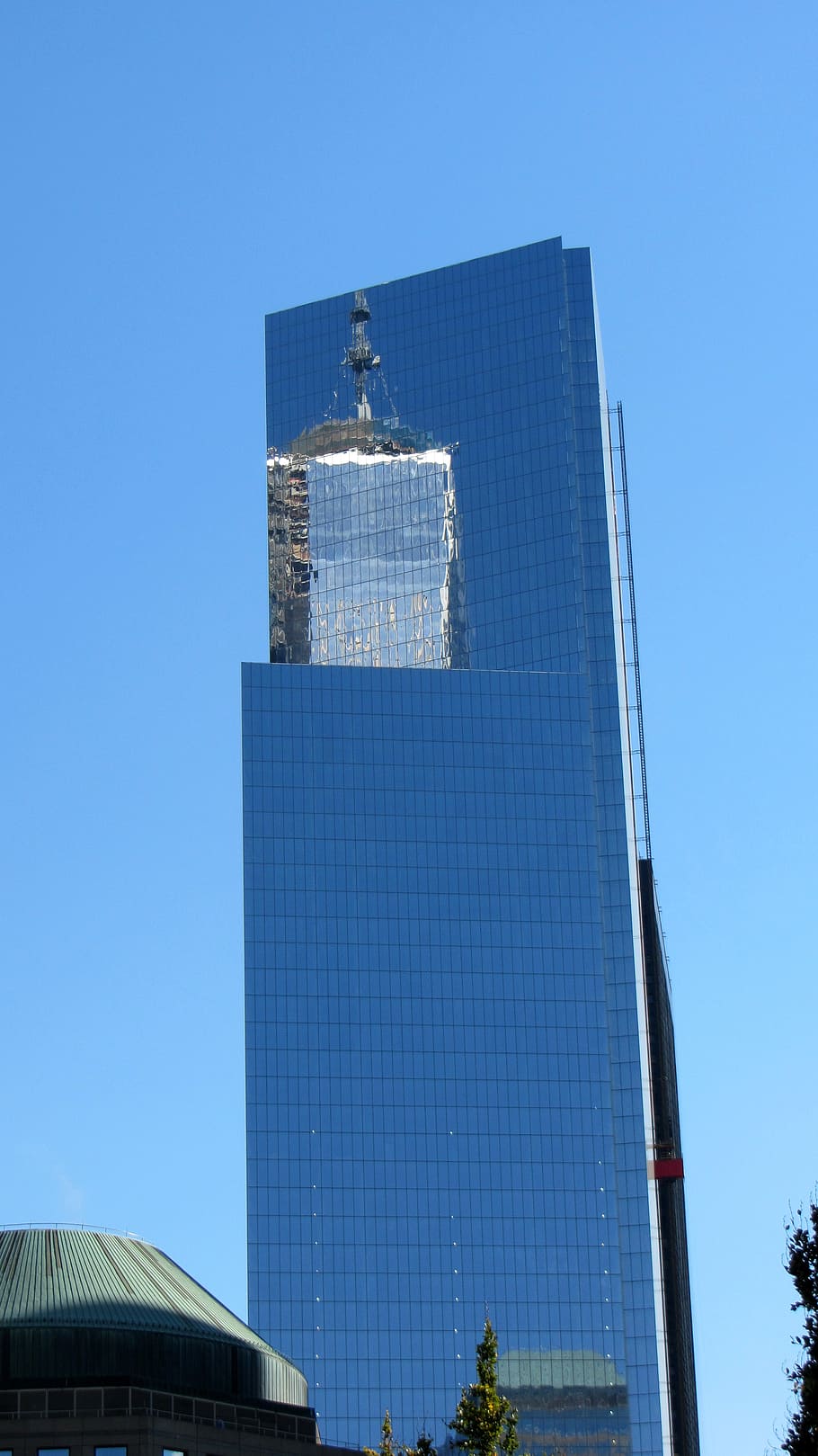 skyscraper, one world trade center, mirroring, manhattan, architecture, modern, building, city, built structure, building exterior