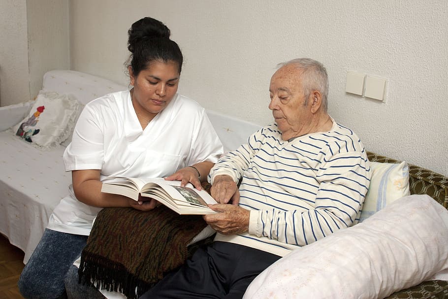 Image result for man at nursing home