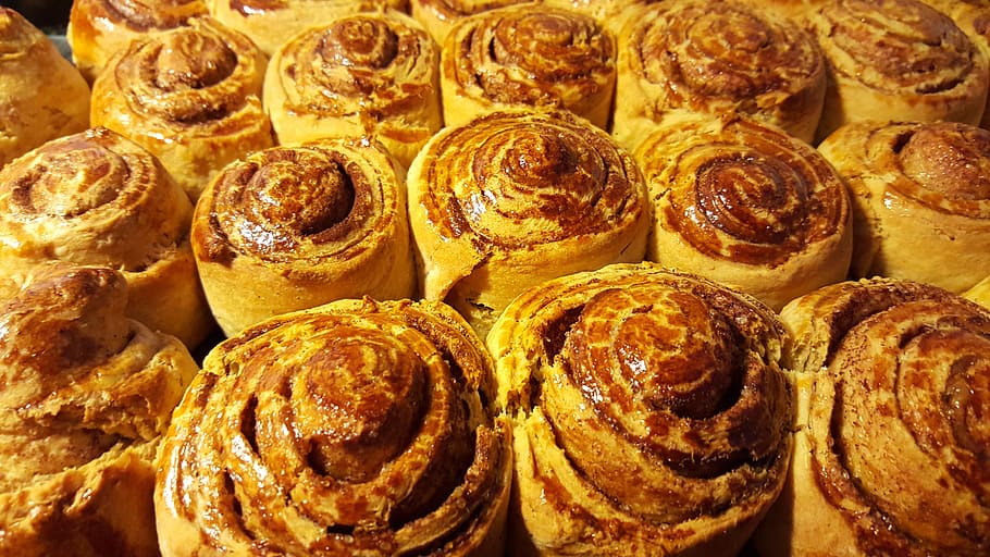 baked, bread, cinnamon rolls, pastry, homemade, baking, food and drink, food, sweet food, freshness