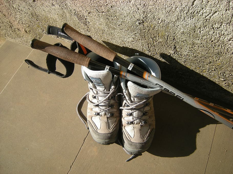Trekking, Boots, Mountain, Gita, Nature, hiking, indoors, day, close-up, shoe