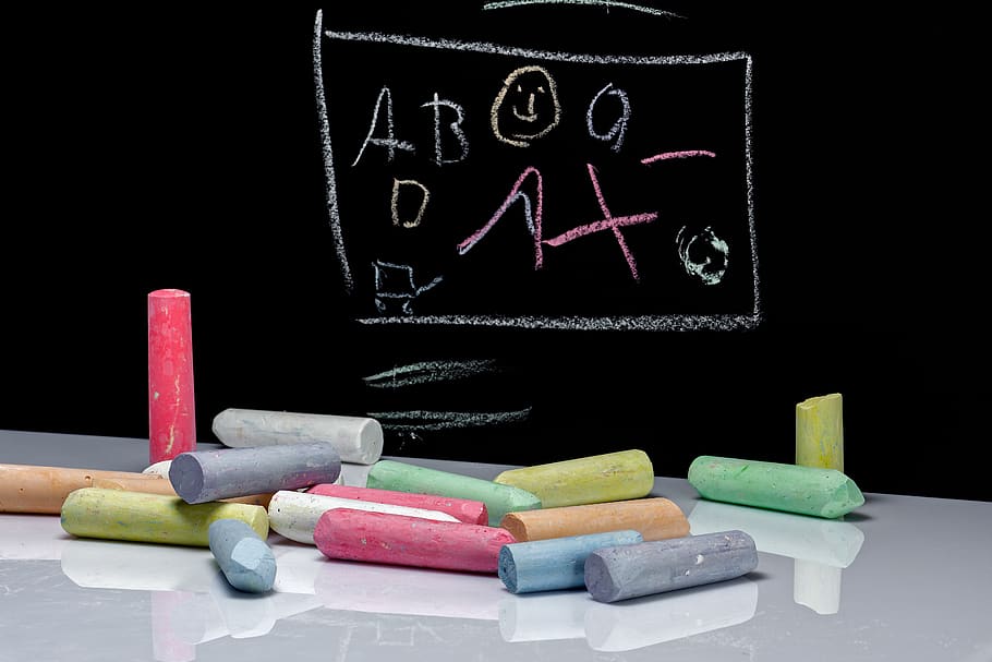 chalk, paint, learn, board, training, education, letters, teaching, school, read