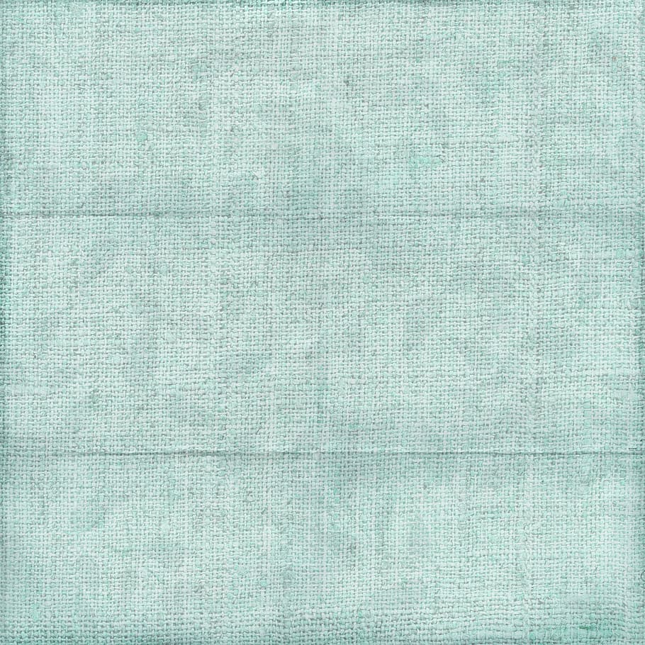 marine canvas, green fabric, turquoise fabric, green linen paper, textile, backgrounds, pattern, material, cotton, linen