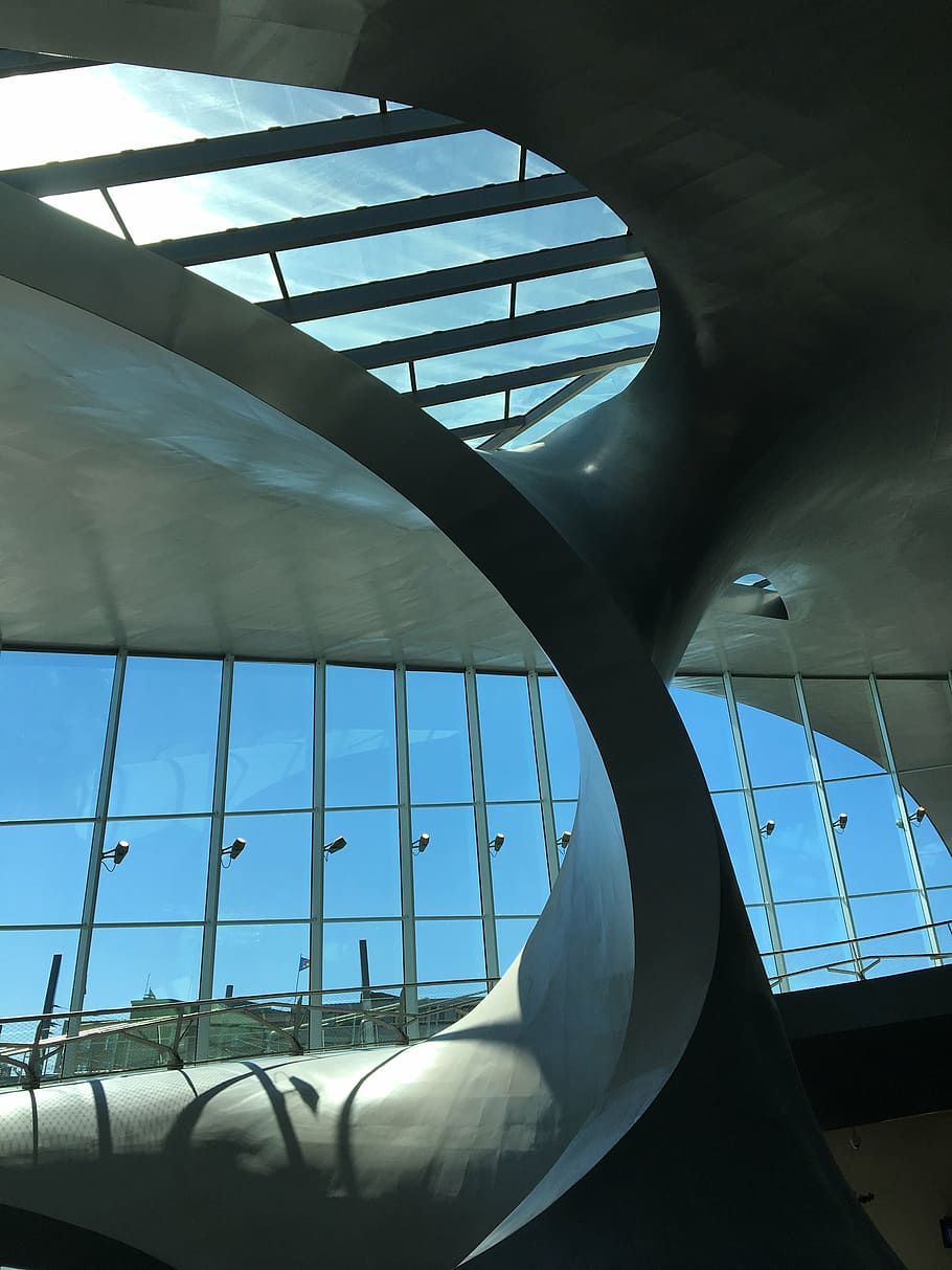 arnhem, station, station concourse, architecture, built structure, glass - material, indoors, low angle view, window, day