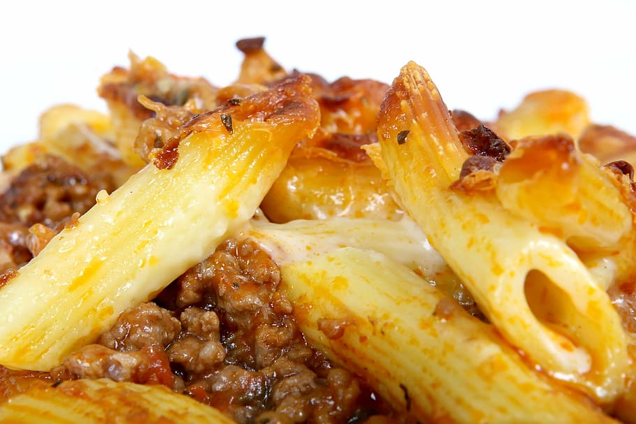 pasta with meat, beef, cellulite, cheese, colorful, cookery, cooking, delicious, dinner, eggs