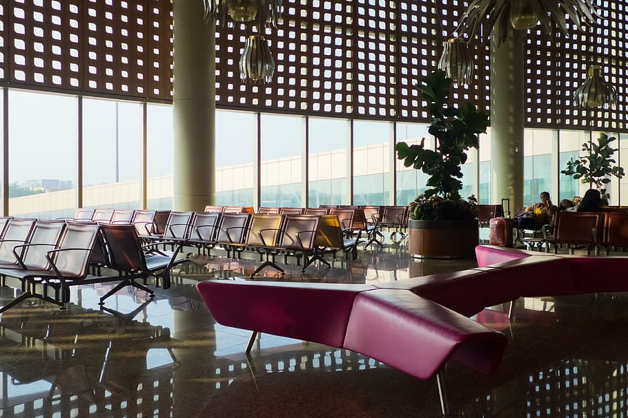 chairs, sofas, airport, mumbai, chair, window, table, indoors, cafe, architecture