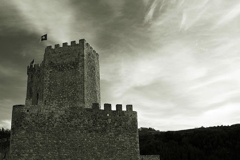 Castle, Alcalá Del Júcar, Albacete, spain, monuments, fortress, architecture, medieval, history, built structure