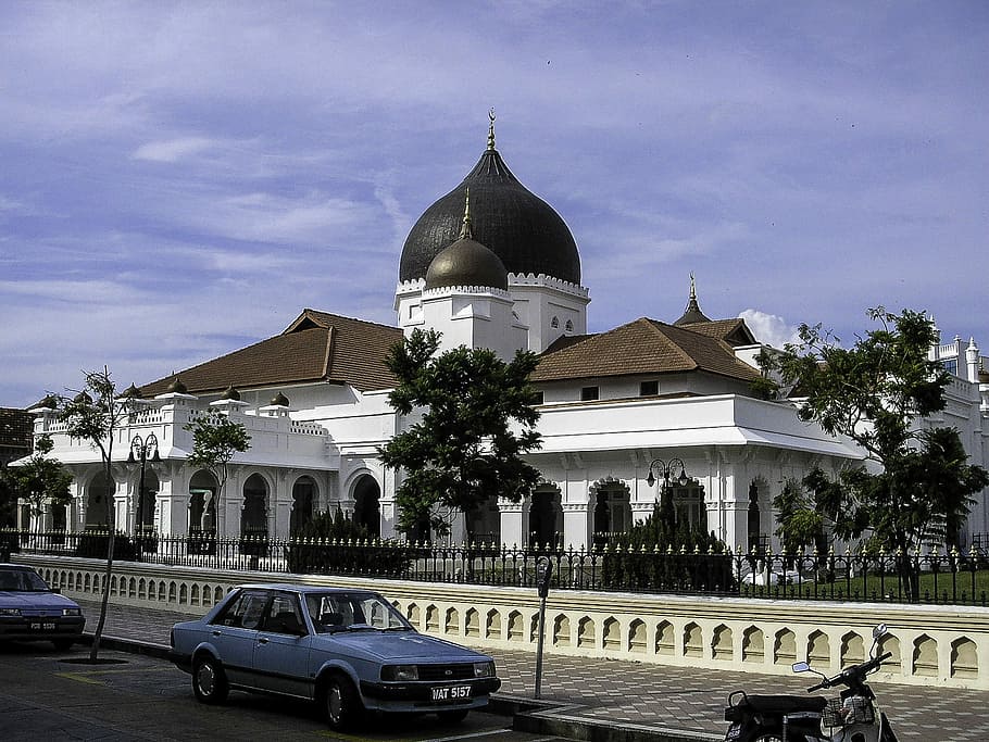 George Town, Malasia, Mezquita Kapitan Keling, edificios, fotos, Kapitan Keling, mezquita, dominio público, arquitectura, lugar famoso