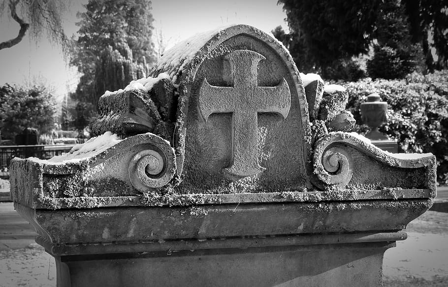 lápida, viejo, cementerio, descanso, última calma, tumba, sombrío, triste, conmemorar, día