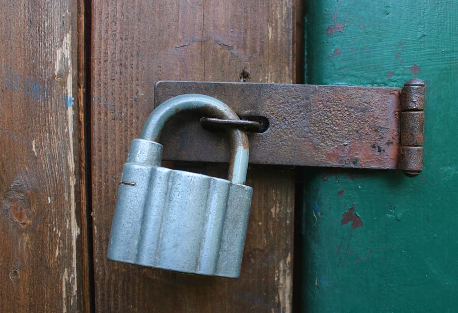 padlock, lock, security, privacy, secure, closed, locked, private, door, metal