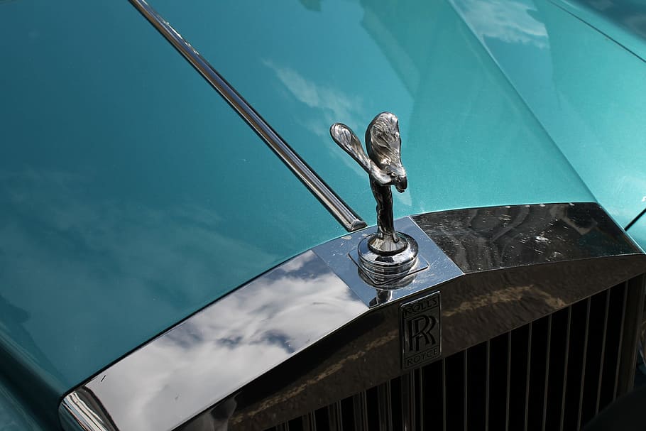 Rolls Royce, estatuilla, logotipo, coche, agua, ninguna persona, metal, embarcación náutica, naturaleza, día