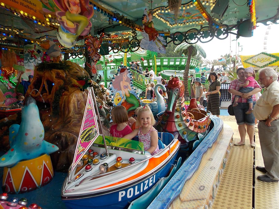 fair, carousel, year market, ride, folk festival, fairground, pleasure, group of people, real people, amusement park