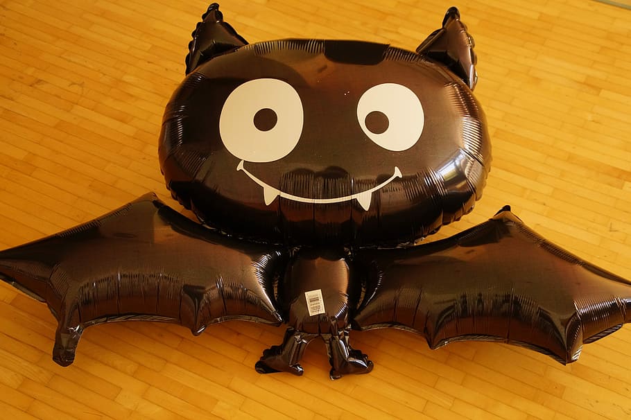 Bat, Child, Fun, Decoration, funny, halloween, halloweendekoration, black, balloon, inflated