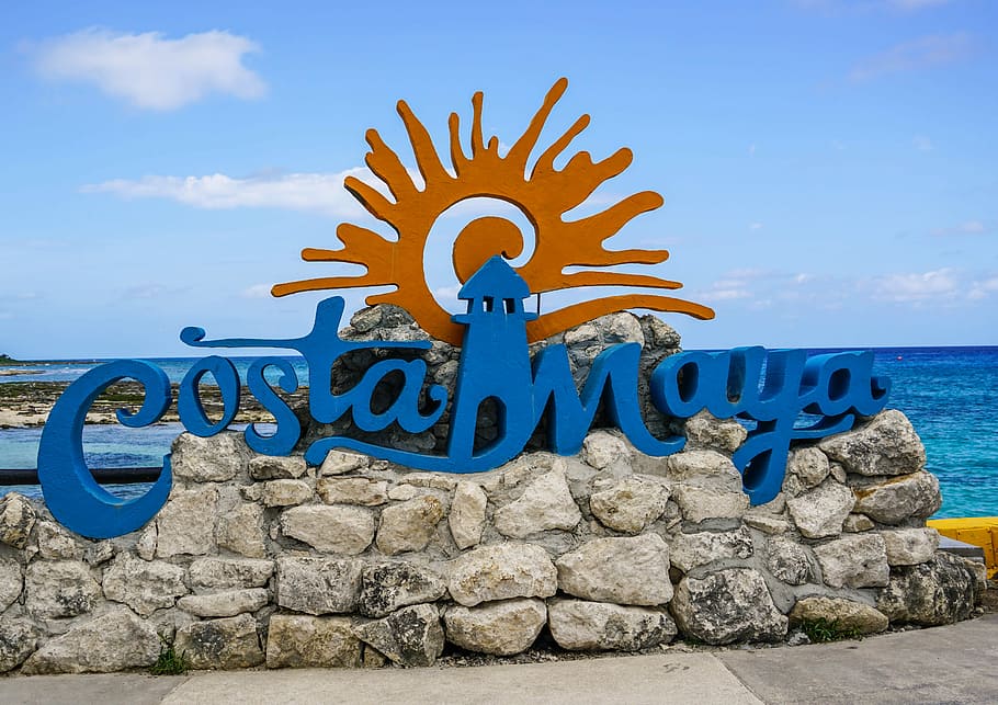 costa maya decor, Costa Maya, Sign, Beach, Caribbean, mexico, tourism, sea, tropical, travel