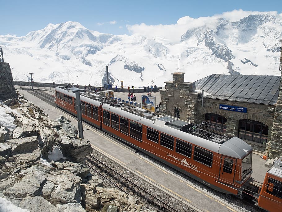 gornergrat, cremallera, gornergratbahn, suiza, valais, montañas, monte rosa, glaciar fronterizo, ferrocarril de montaña, zermatt
