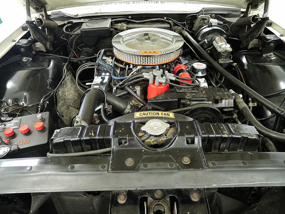 Ford Xl, Restaurado, Motor, V8, Hp, 1967 motor restaurado, v8 345 hp, 4 barriles de carburador, automóvil, transporte