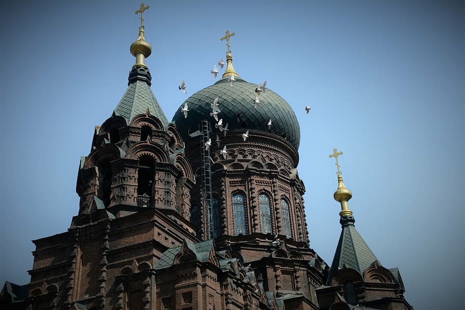harbin, sofia church, building, architecture, building exterior, place of worship, belief, built structure, religion, spirituality
