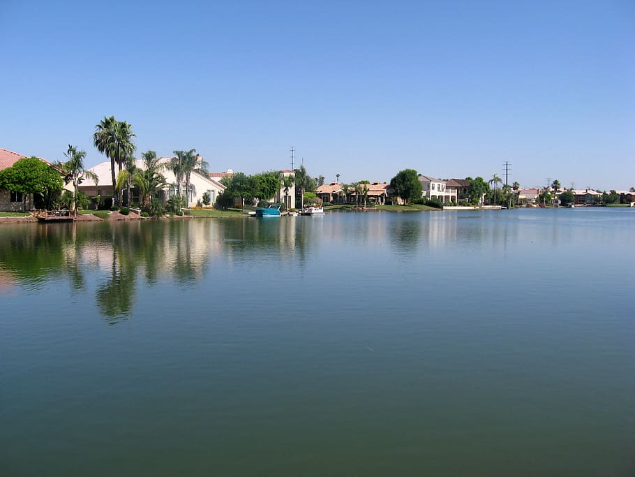 Val Vista Lakes Community, Waterfront, Gilbert, Arizona, comunidad, fotos, lago, lagos, paisaje, paisajes