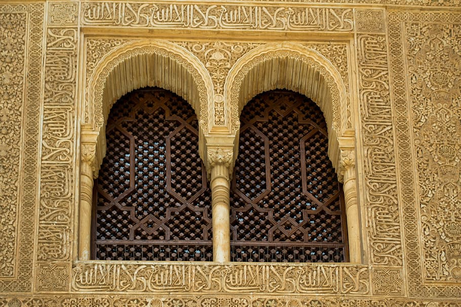 alhambra, oriente, noches árabes, cuentos de hadas, harén, españa, ventana, árabe, arquitectura, patrón
