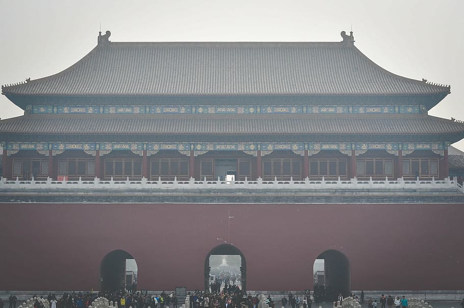 запретный храм, Китай, фото, Запрещенный, город, ворота, люди, толпа, туристы, храм