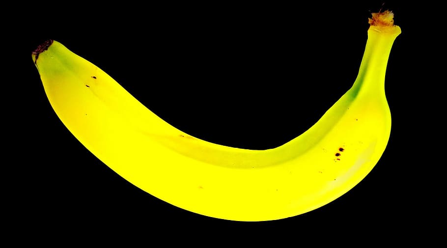 banana amarela, banana, frutas tropicais, fruta, copo amarelo, maduro, rico em vitaminas, potássio, energia, nutrição