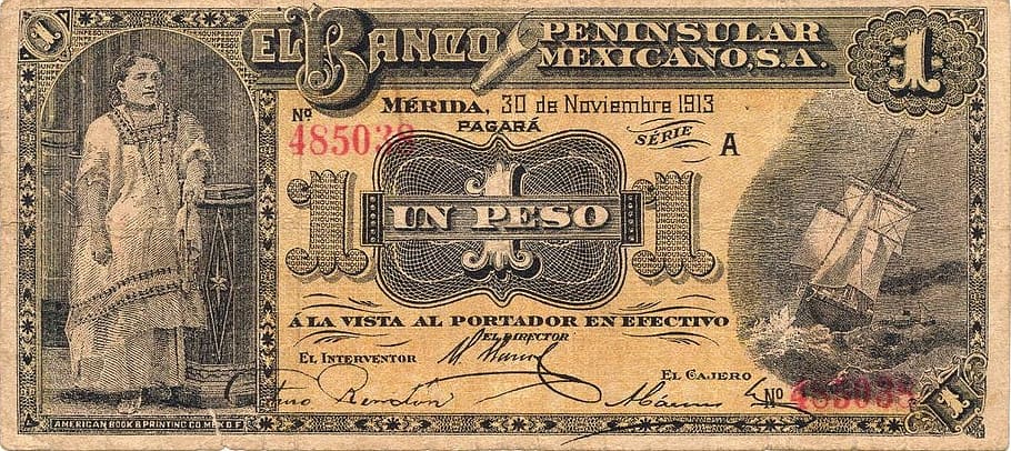 peso, banknote, mexico, money, currency, note, finance, exchange, cash, paper currency