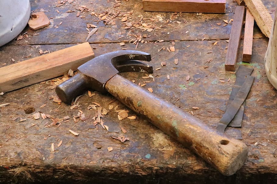 martillo, carpintería, carpintero, trabajo, herramientas, herramienta, construcción, reparación, madera, construir