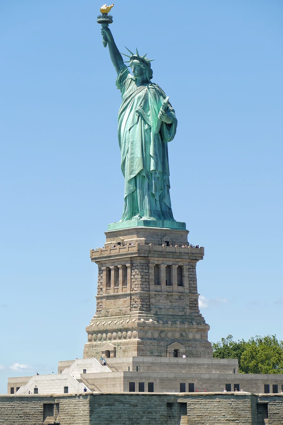 estatua, nuevo, york, Estados Unidos, América, Libertad, dom, 4 de julio, día de la independencia, tagderunabhängigkeit