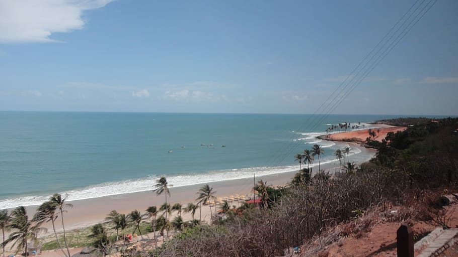 Playa, Ceará, Brasil, mar, agua, horizonte sobre el agua, naturaleza, paisajes, cielo, horizonte