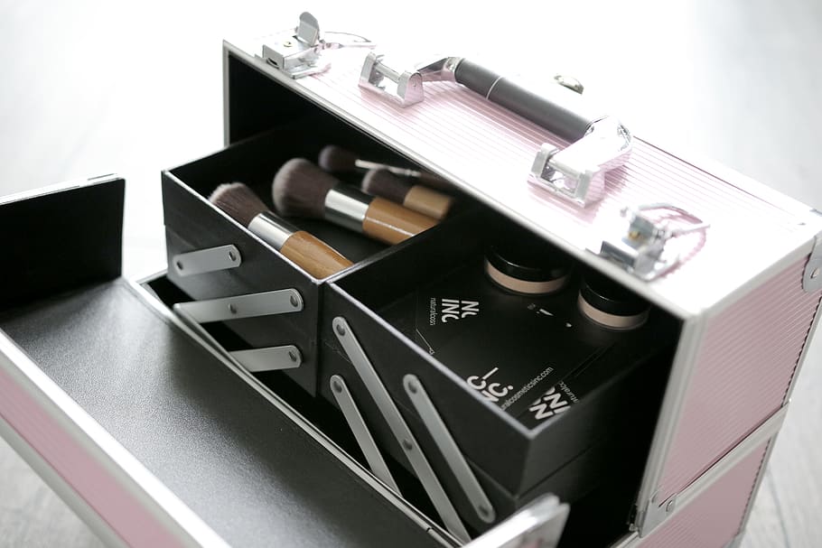 makeup, mineral makeup, cosmetics, cosmetic, mineral, powder, foundation, indoors, equipment, business
