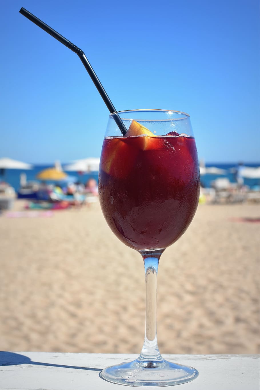 apple juice, filled, wine glass, white, surface, sangria, wine, straw, drink, alcohol