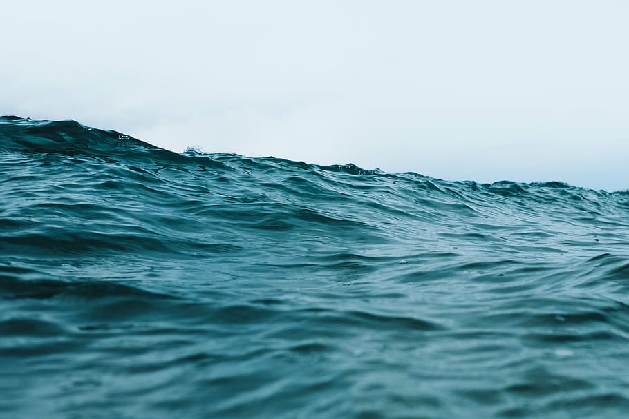 海の波, 昼間, 水, 海, 波, 泡, 深い, 自然, 空, 雲