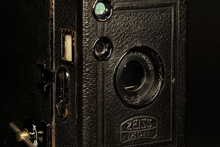 velho, antiguidade, zeiss, ícone, caixa tengor, 1920, câmera, nostalgia, câmera antiga, fotografia