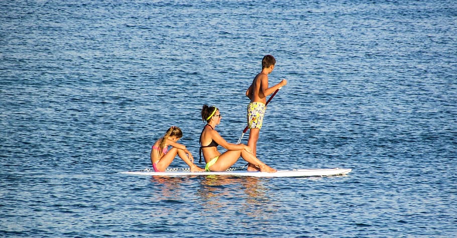 paddling, paddle board, family, sport, activity, adventure, explore, leisure, recreation, summer
