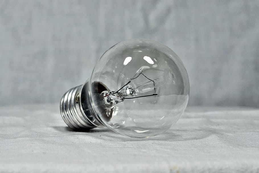 clear light bulb, light bulb, light, glow, lighting, lamp, hell, bulbs, pear, disappearing