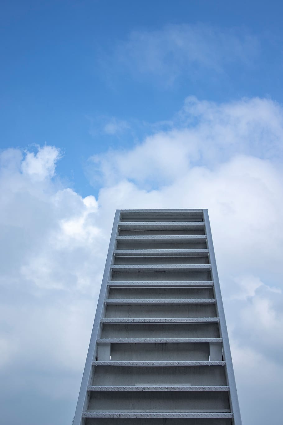 sky, heaven's stairs, upgrade, stairs, ascension, climbing, path, rising, cloud, space